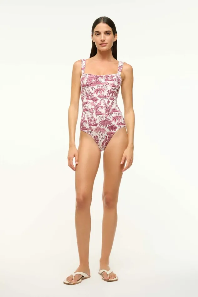 STAUD ADELAIDE ONE PIECE Bordeaux Toile Women Swim STAUD ADELAIDE ONE PIECE Bordeaux Toile Women Swim