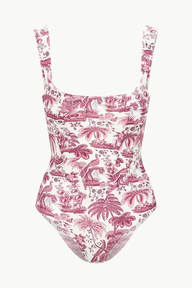 STAUD ADELAIDE ONE PIECE Bordeaux Toile Women Swim STAUD ADELAIDE ONE PIECE Bordeaux Toile Women Swim