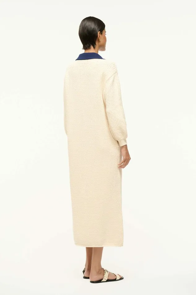 STAUD ALTEA DRESS Ivory Navy Women Dresses STAUD ALTEA DRESS Ivory Navy Women Dresses