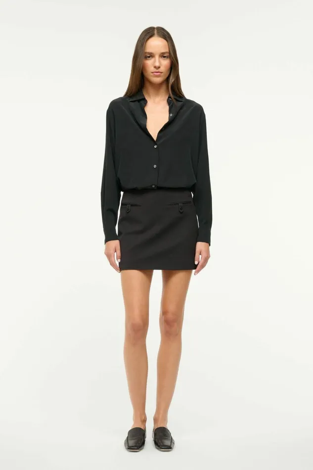 STAUD ANNETTE SKIRT Black Women Skirts