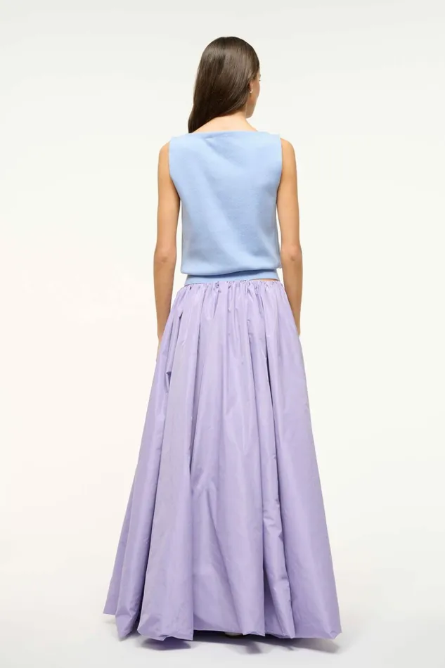 STAUD BELLAGIO SKIRT Lilac Women The Evening Edit STAUD BELLAGIO SKIRT Lilac Women The Evening Edit