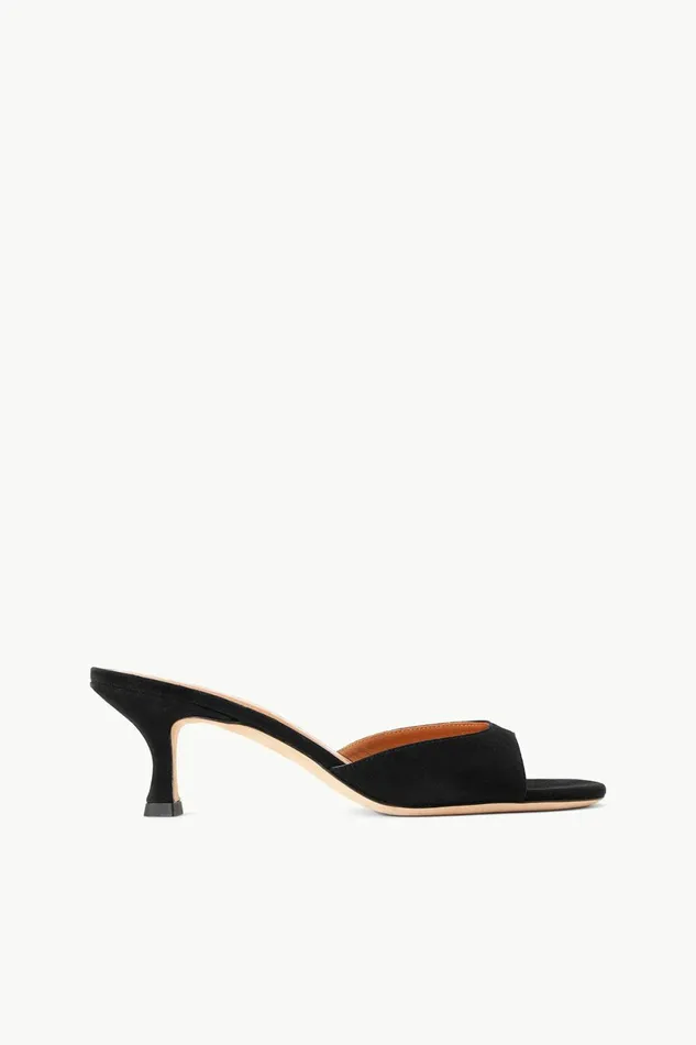 STAUD BRIGITTE MULE Black Suede Women The Evening Edit