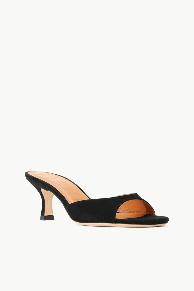 STAUD BRIGITTE MULE Black Suede Women The Evening Edit STAUD BRIGITTE MULE Black Suede Women The Evening Edit