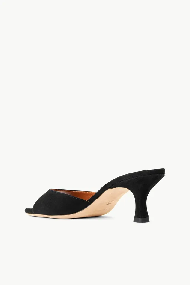 STAUD BRIGITTE MULE Black Suede Women The Evening Edit STAUD BRIGITTE MULE Black Suede Women The Evening Edit