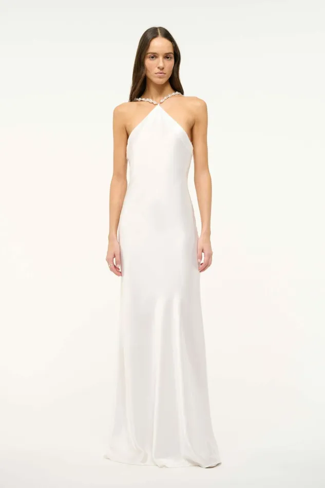 STAUD CADENCE DRESS Pearl Women Dresses
