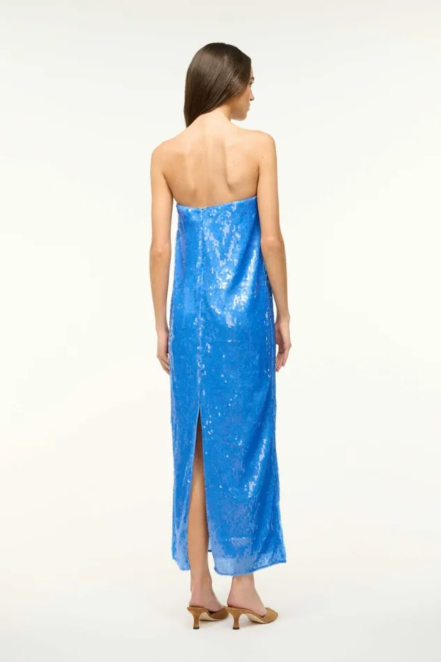 STAUD CASEY DRESS Cornflower Women Dresses STAUD CASEY DRESS Cornflower Women Dresses