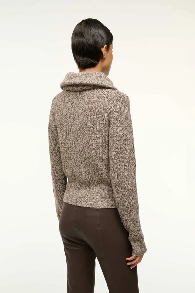 STAUD CHRISTOPHER SWEATER Mocha Melange Women The Knit Shop