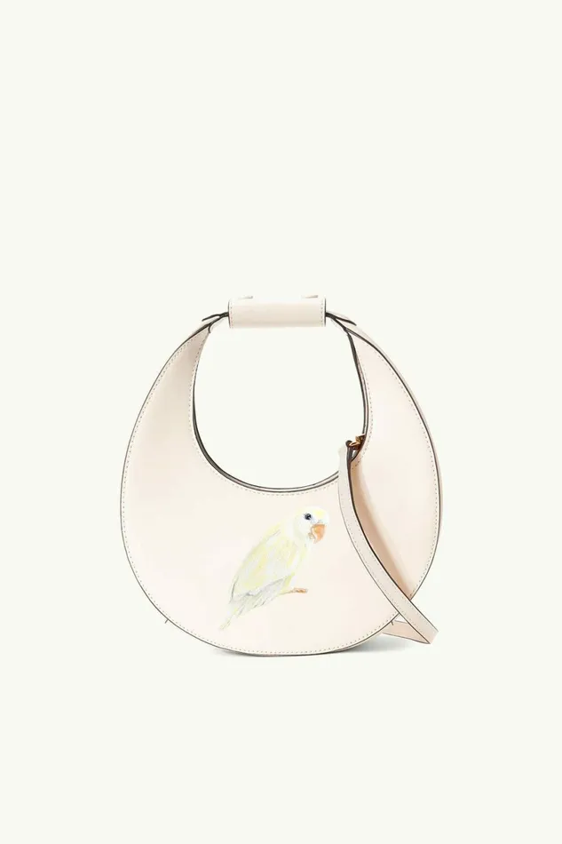 STAUD CUSTOM MINI MOON BAG Cream Women Custom Handbags