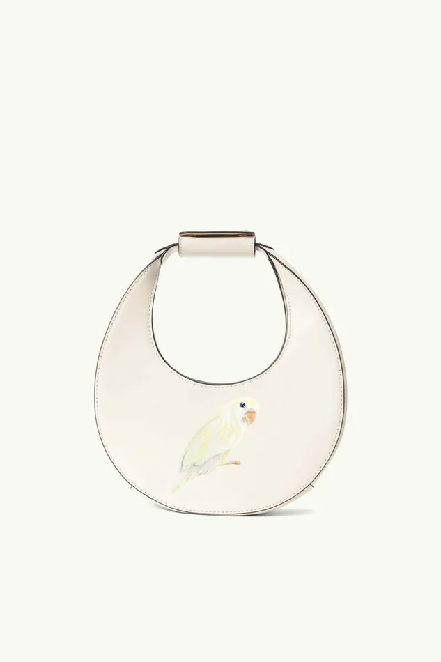 STAUD CUSTOM MINI MOON BAG Cream Women Custom Handbags