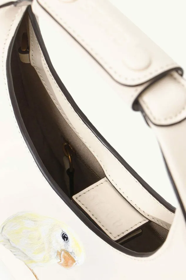 STAUD CUSTOM MINI MOON BAG Cream Women Custom Handbags