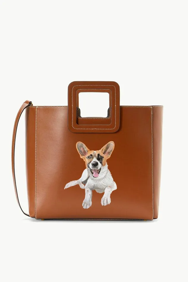 STAUD CUSTOM SHIRLEY LEATHER BAG Tan Women Custom Handbags