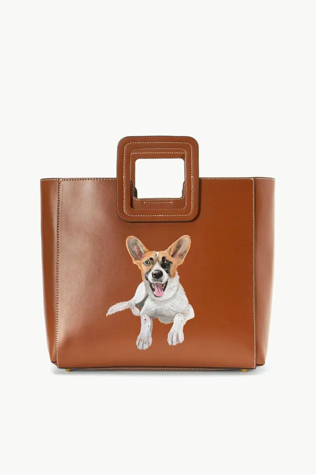 STAUD CUSTOM SHIRLEY LEATHER BAG Tan Women Custom Handbags