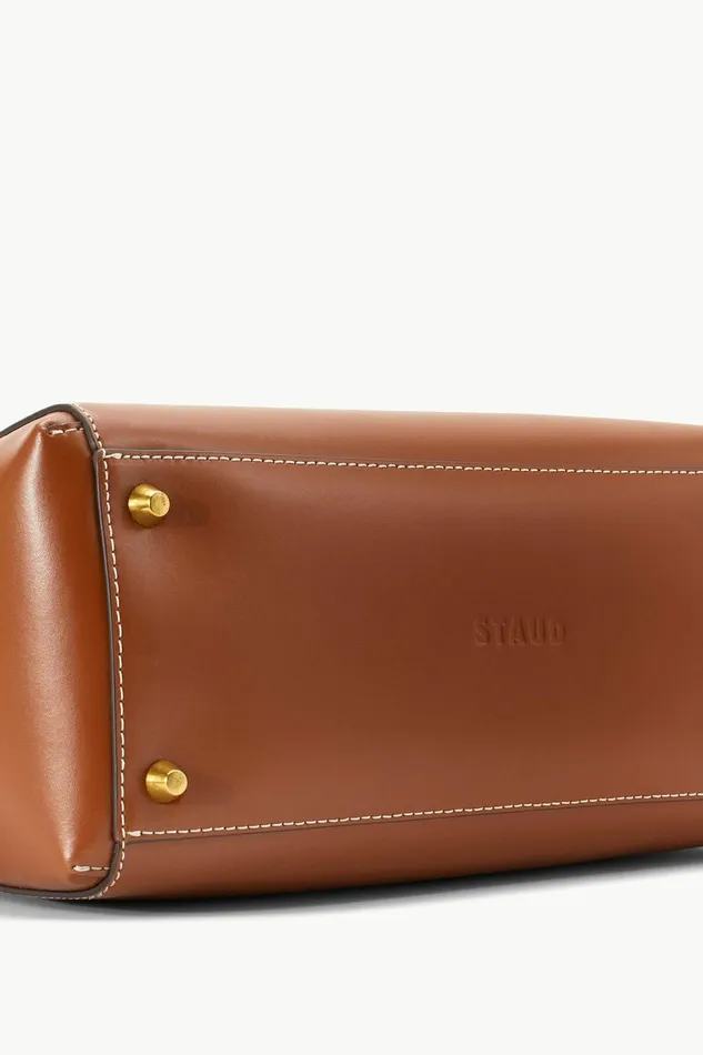 STAUD CUSTOM SHIRLEY LEATHER BAG Tan Women Custom Handbags