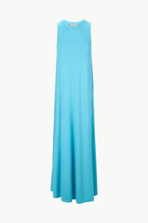 STAUD DAVI DRESS Aqua Women Dresses STAUD DAVI DRESS Aqua Women Dresses