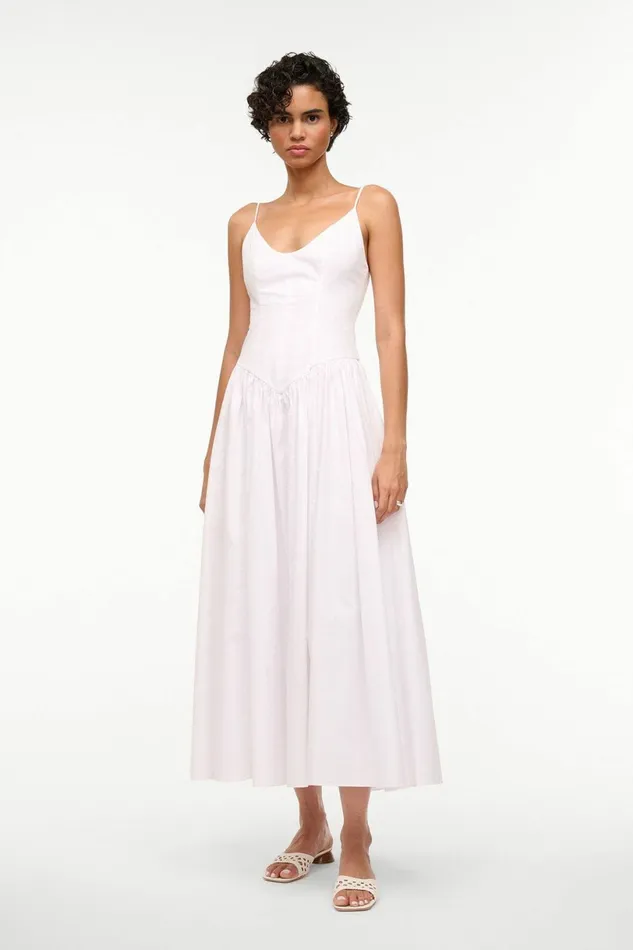 STAUD DENA DRESS White Women Dresses