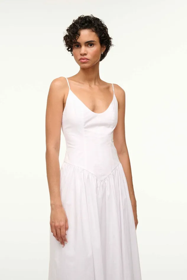 STAUD DENA DRESS White Women Dresses