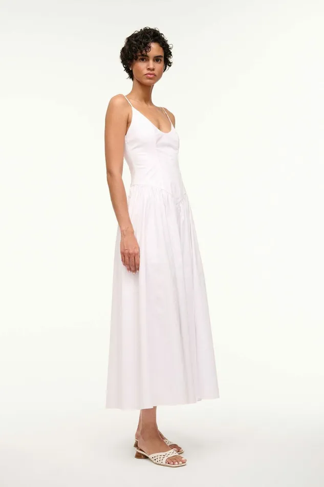 STAUD DENA DRESS White Women Dresses