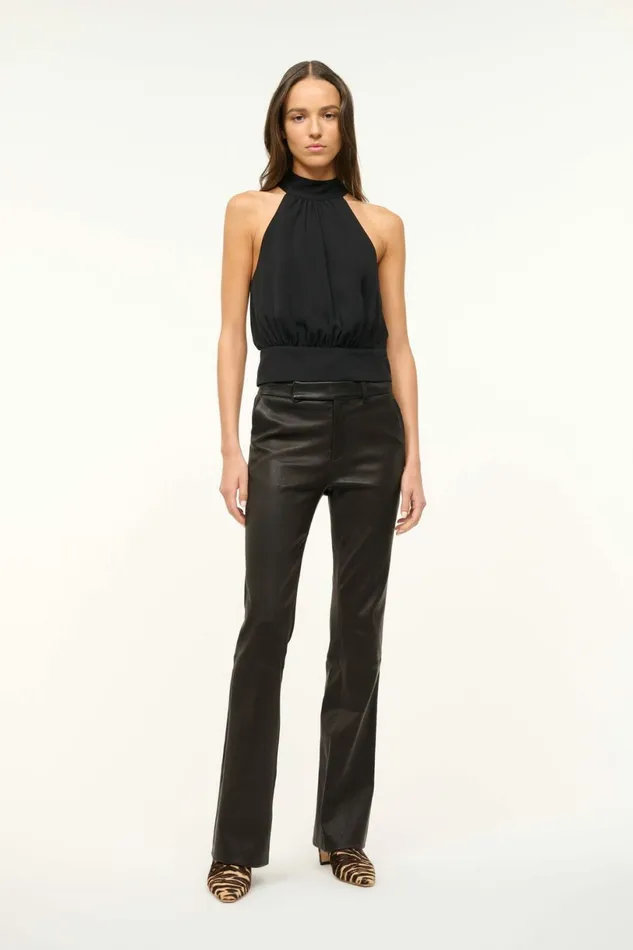 STAUD DEWI TOP Black Women Silk