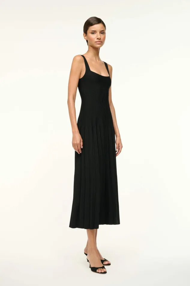 STAUD ELLISON DRESS Black Women Dresses