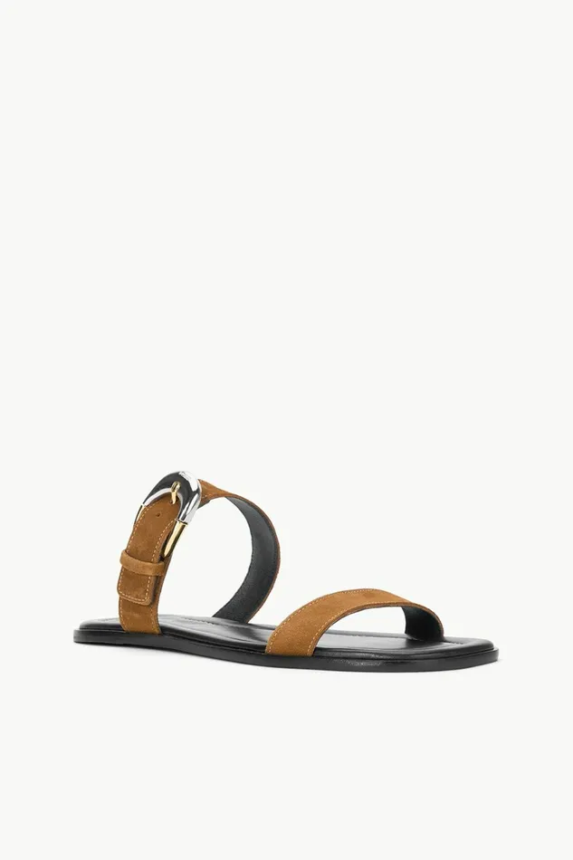 STAUD HARLOW FLAT SANDAL Tan Women Swim