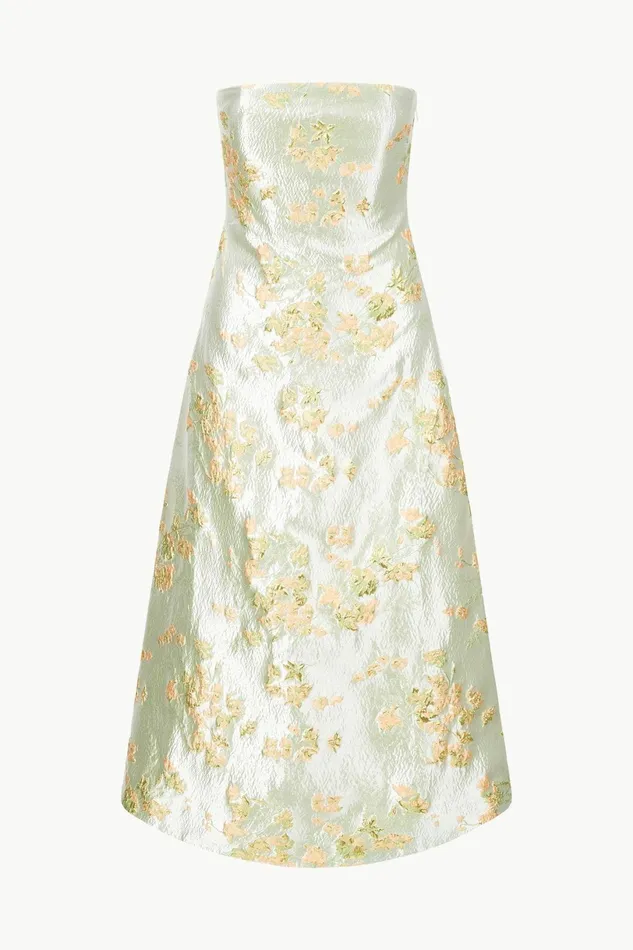 STAUD KENNEDY DRESS Metallic Bloom Women Dresses STAUD KENNEDY DRESS Metallic Bloom Women Dresses