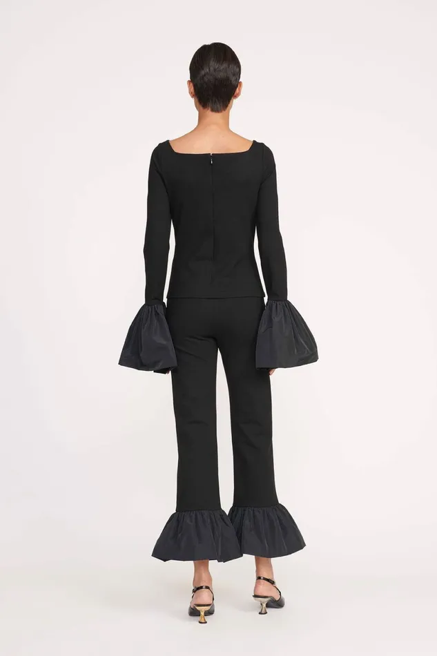 STAUD PAIGE TOP Black Women Tops