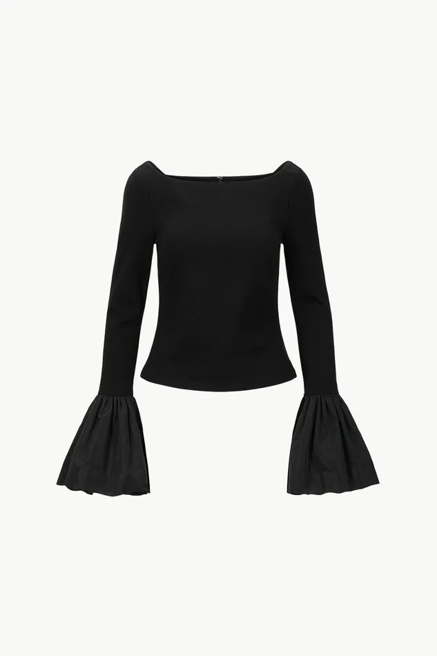 STAUD PAIGE TOP Black Women Tops