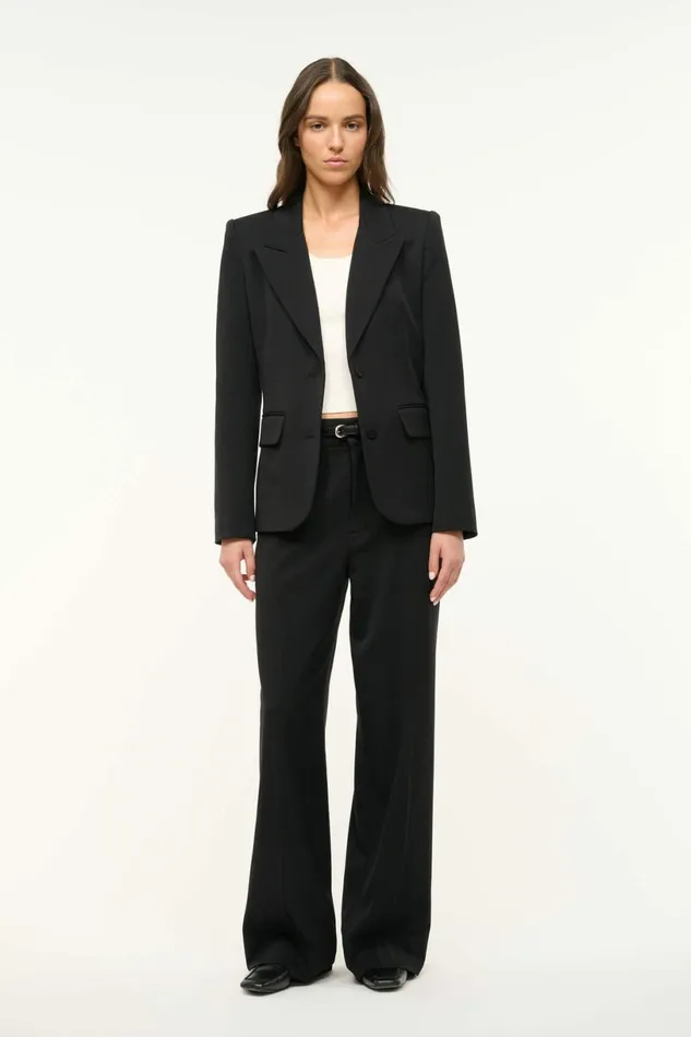 STAUD PRINCE SUITING PANT Black Women Pants and Shorts STAUD PRINCE SUITING PANT Black Women Pants and Shorts