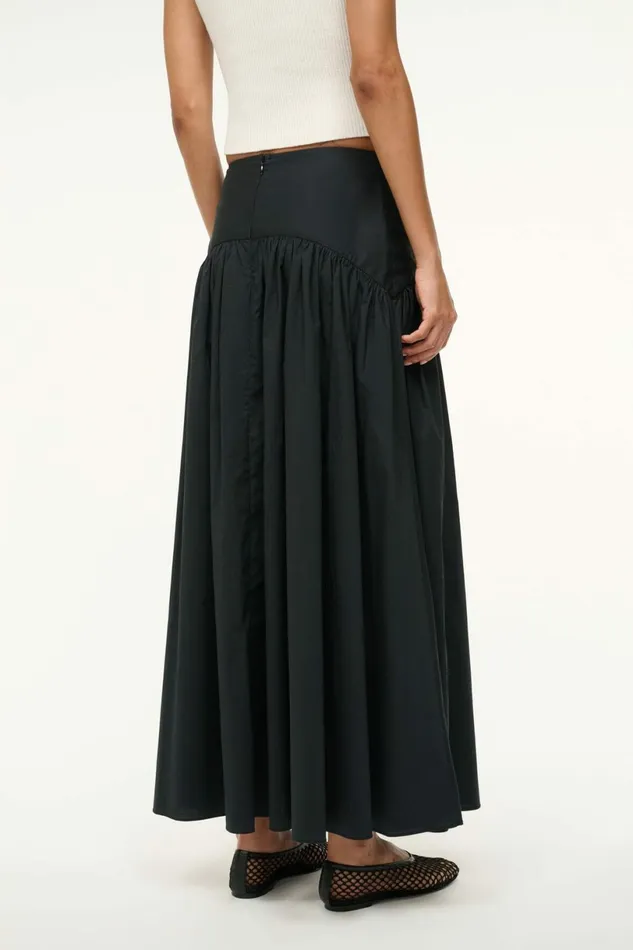 STAUD PROCIDA SKIRT Black Women Skirts STAUD PROCIDA SKIRT Black Women Skirts
