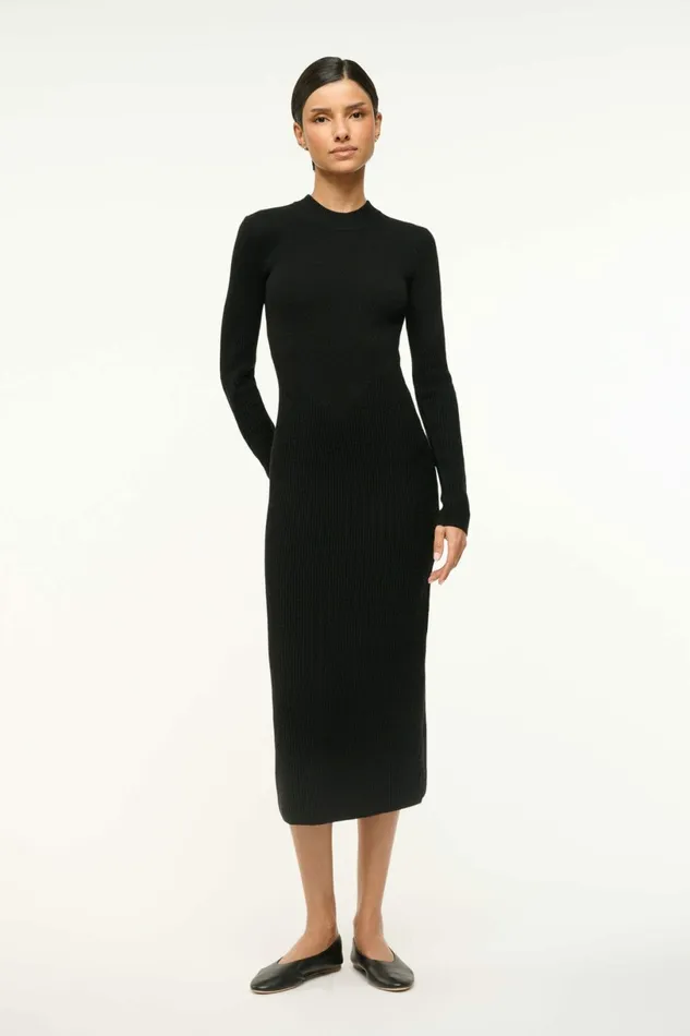 STAUD RAMONA DRESS Black Women Dresses