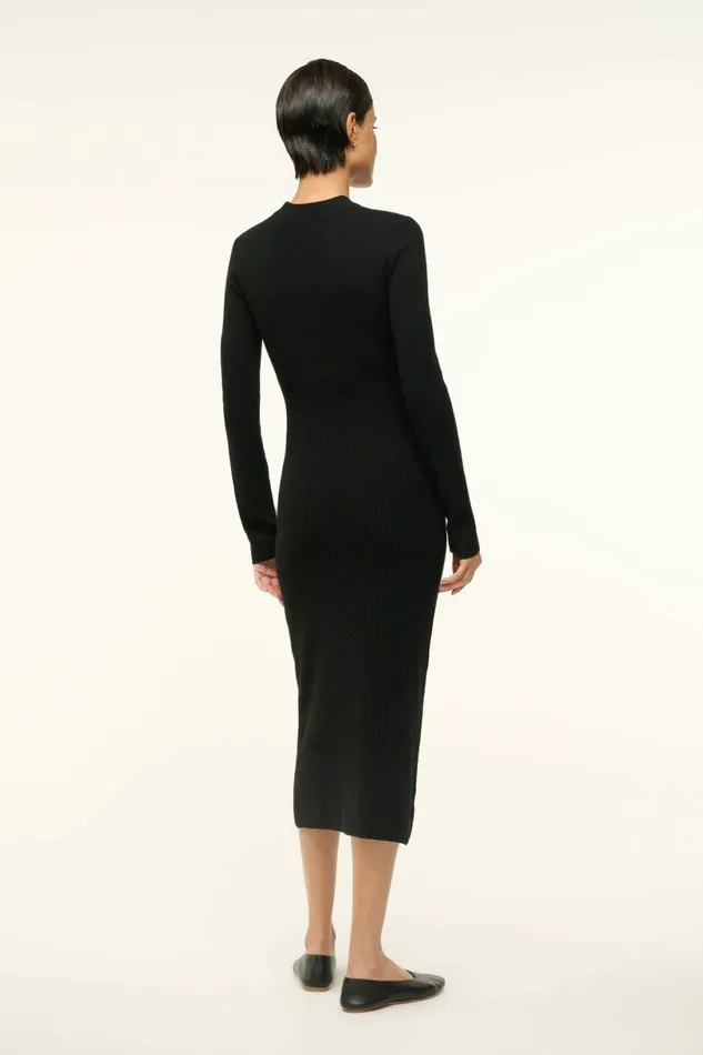 STAUD RAMONA DRESS Black Women Dresses STAUD RAMONA DRESS Black Women Dresses