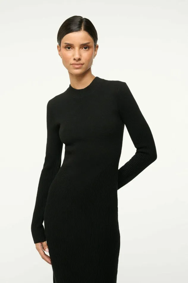 STAUD RAMONA DRESS Black Women Dresses STAUD RAMONA DRESS Black Women Dresses