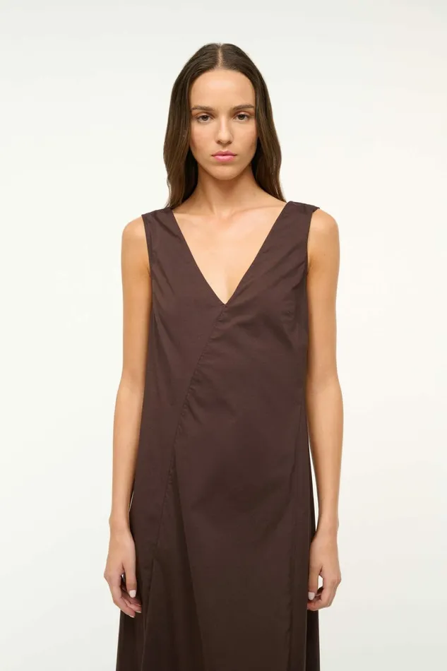 STAUD ROMA DRESS Earth Women Dresses STAUD ROMA DRESS Earth Women Dresses