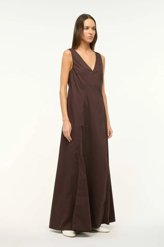 STAUD ROMA DRESS Earth Women Dresses STAUD ROMA DRESS Earth Women Dresses