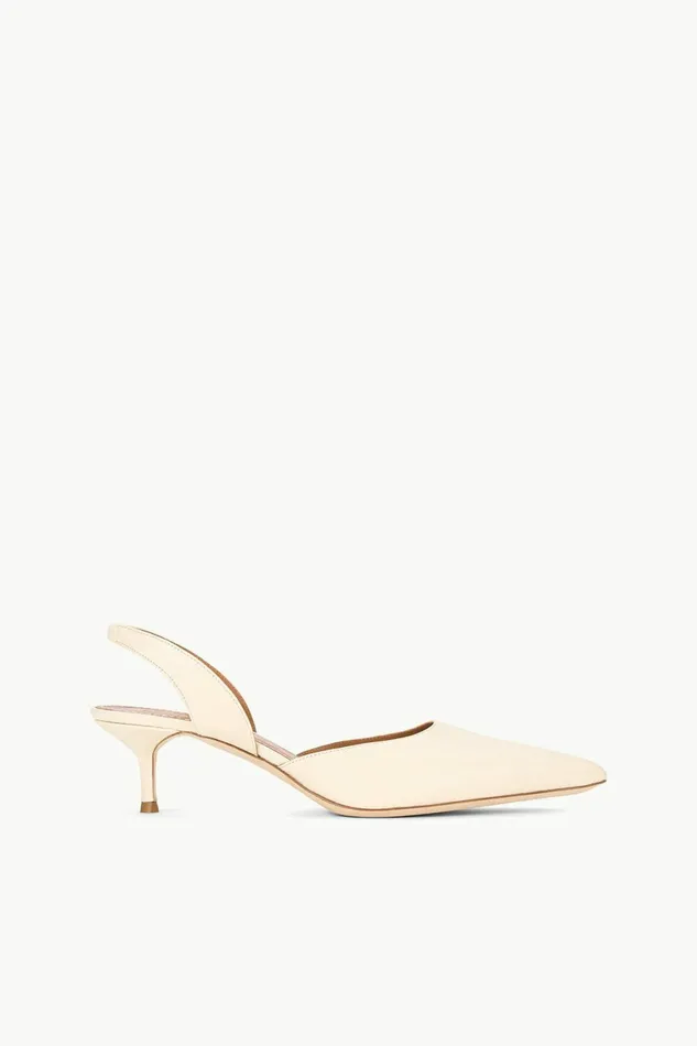 STAUD SEBASTIAN SLINGBACK Cream Women The Evening Edit