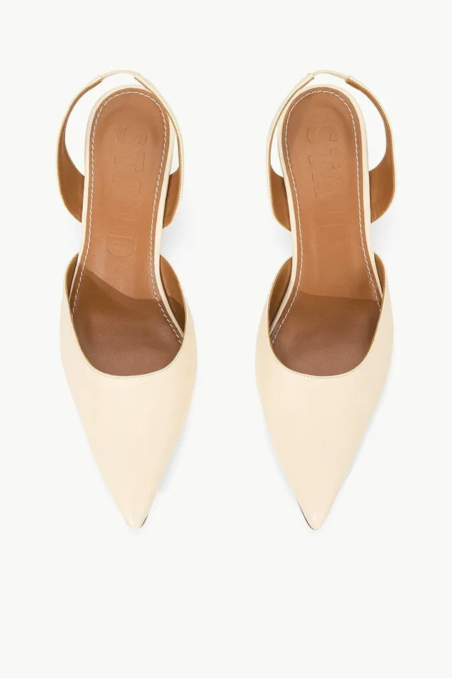 STAUD SEBASTIAN SLINGBACK Cream Women The Evening Edit STAUD SEBASTIAN SLINGBACK Cream Women The Evening Edit