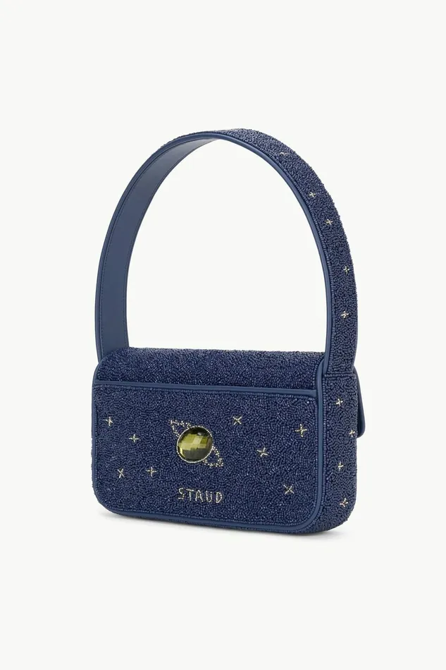STAUD TOMMY BEADED BAG Navy Celestial Women The Evening Edit STAUD TOMMY BEADED BAG Navy Celestial Women The Evening Edit