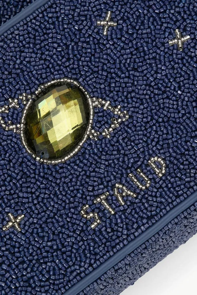 STAUD TOMMY BEADED BAG Navy Celestial Women The Evening Edit STAUD TOMMY BEADED BAG Navy Celestial Women The Evening Edit