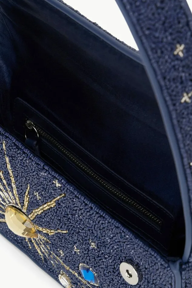 STAUD TOMMY BEADED BAG Navy Celestial Women The Evening Edit STAUD TOMMY BEADED BAG Navy Celestial Women The Evening Edit