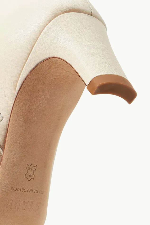 STAUD WALLY ANKLE BOOT Cream Women Boots