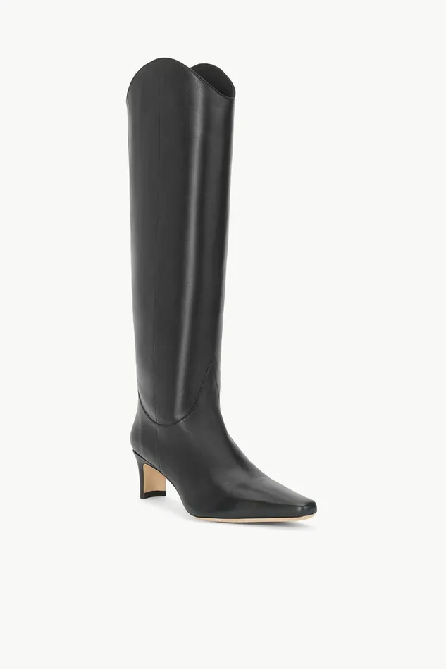 STAUD WESTERN WALLY BOOT Black Women Boots