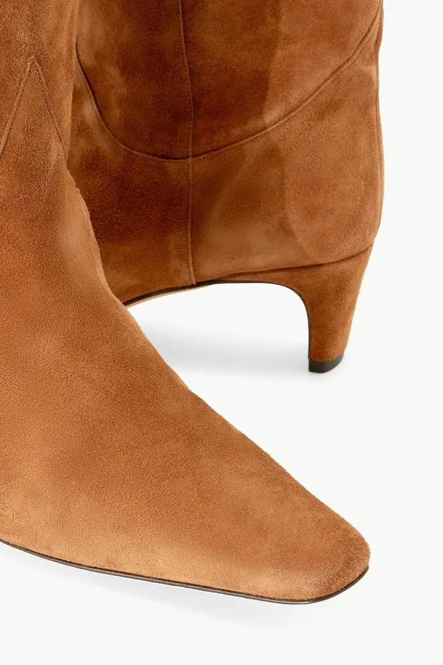 STAUD WESTERN WALLY BOOT Tan Suede Women Boots STAUD WESTERN WALLY BOOT Tan Suede Women Boots