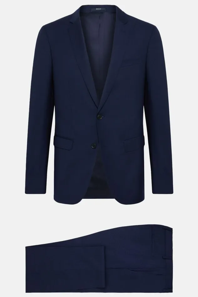 Suits Men Boggi Milano Blue Pure Wool Suit Blue Suits Men Boggi Milano Blue Pure Wool Suit Blue
