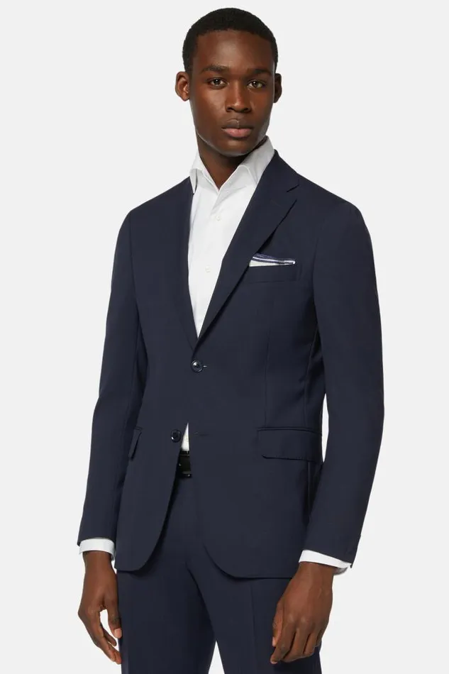 Suits Men Boggi Milano Blue Travel Wool Suit Blue Suits Men Boggi Milano Blue Travel Wool Suit Blue
