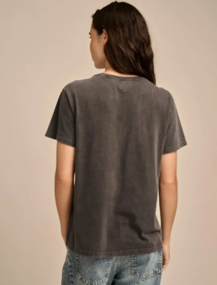 Sun Boyfriend Tee Jet Black Women Lucky Brand Graphic Tees