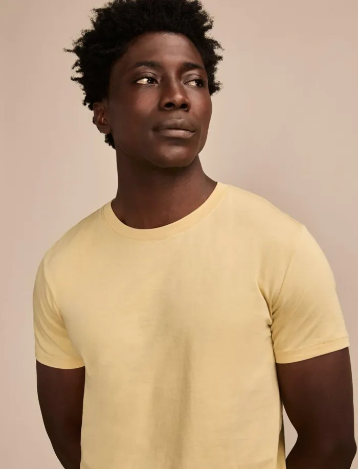 Supima Short Sleeve Crew Gravel Men Lucky Brand Shirts and Tops