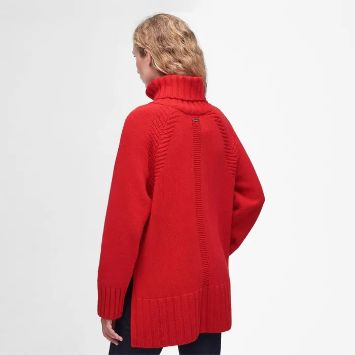 Sweaters Women Orvis Barbour Norma Knit Sweater Blaze Red