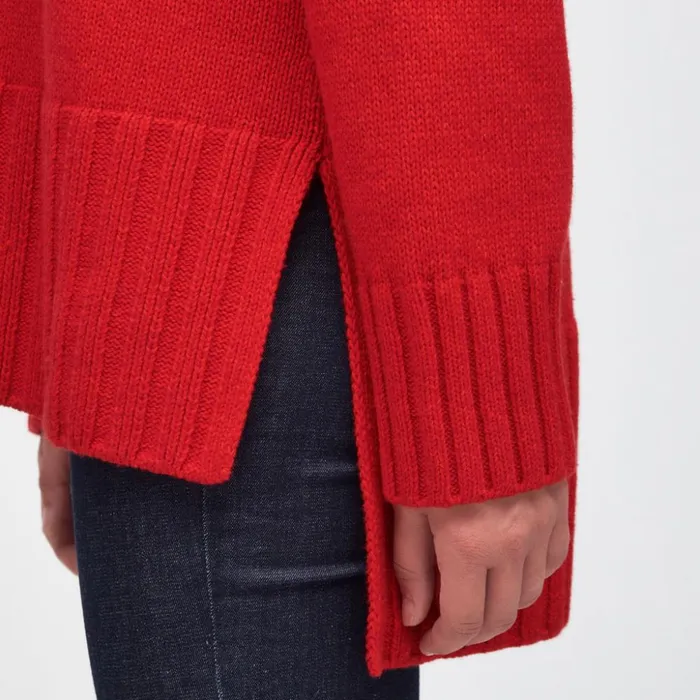 Sweaters Women Orvis Barbour Norma Knit Sweater Blaze Red