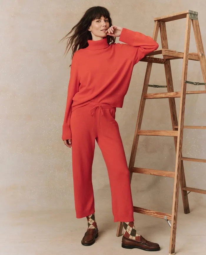 Sweaters Women The Great The Cashmere Turtleneck Sweater Ember Sweaters Women The Great The Cashmere Turtleneck Sweater Ember