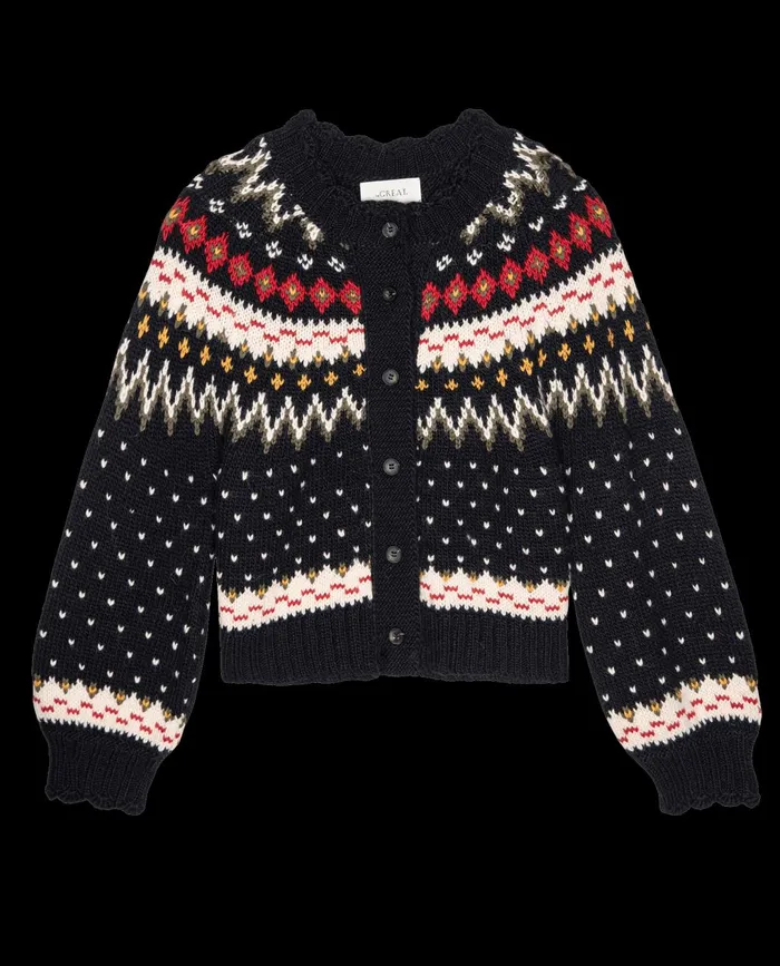 Sweaters Women The Great The Ice Rink Cardigan Festive Fair Isle